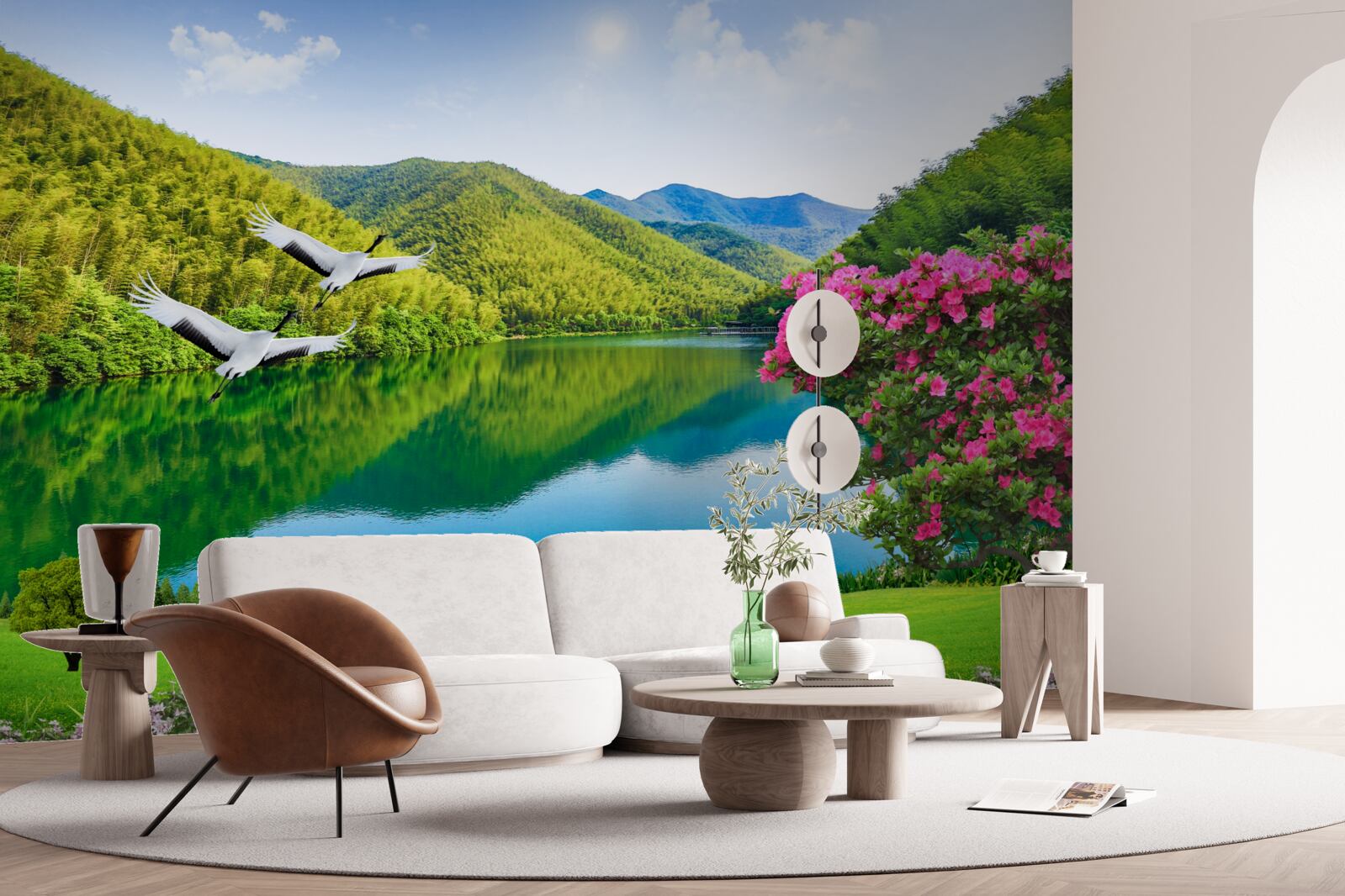 Papier peint la beauté enchanteresse des montagnes d'été