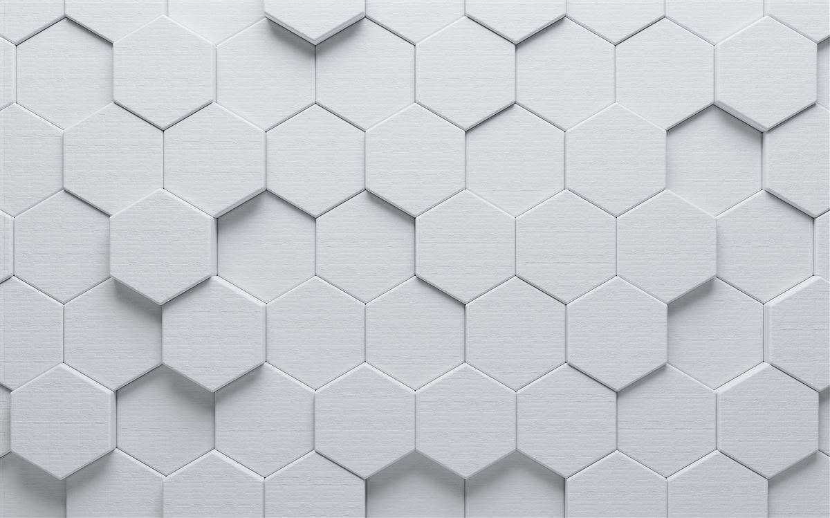 Papier peint formes gaufrées en gris