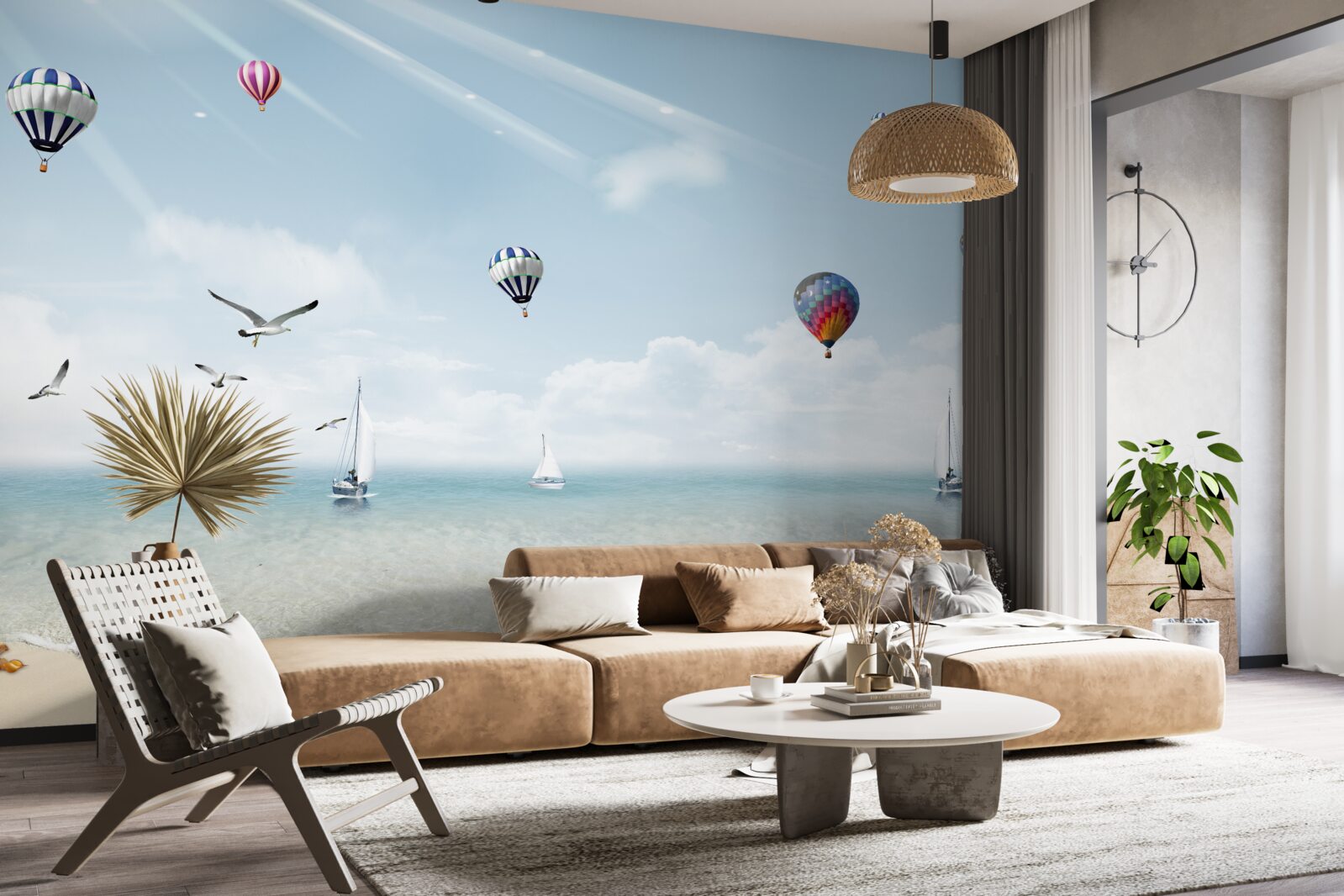 Papier peint une mer de ballons
