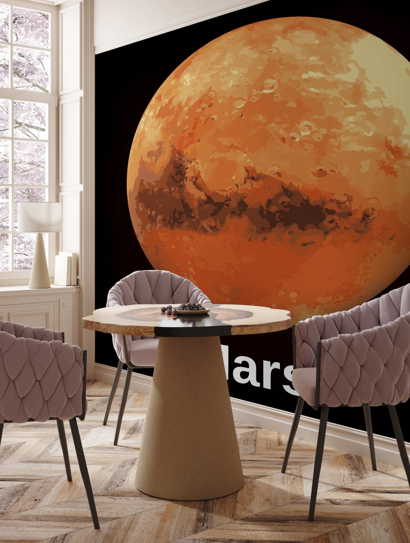 Papier peint la planète mars vue de plus près