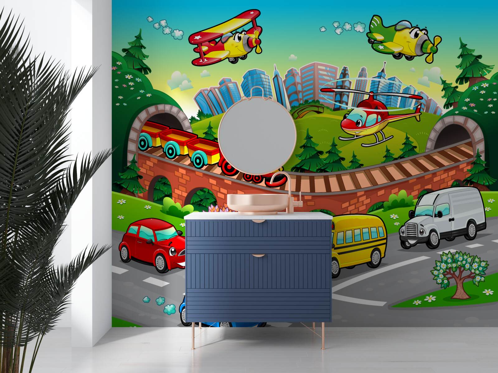 Papier peint transport urbain