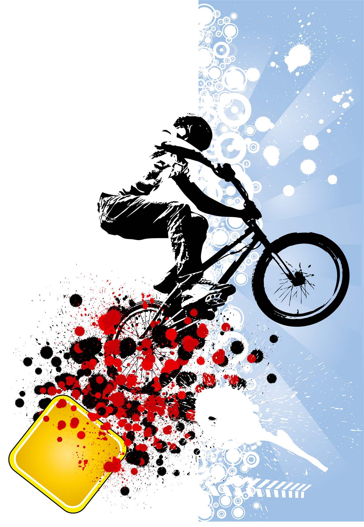 Papier peint monter sur un deux-roues