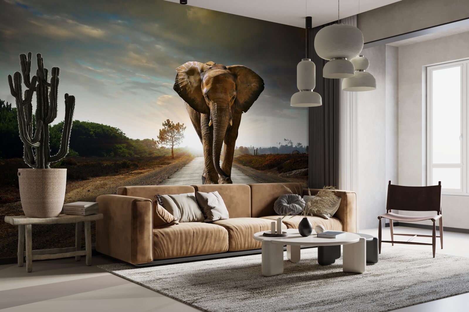 Papier peint le voyage de l'elephant continue