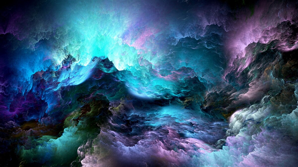 Papier peint nuages d'orage nocturnes