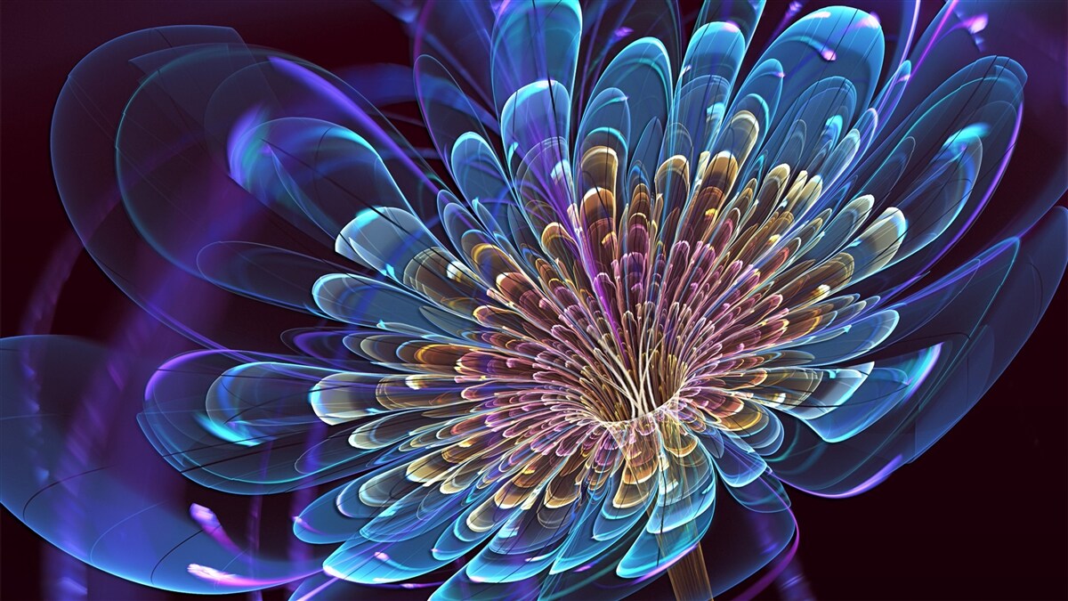 Papier peint gerbera dans un ton abstrait