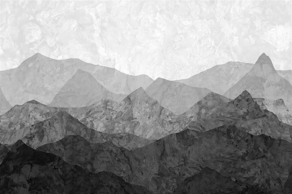 Papier peint des chaînes de montagnes majestueuses