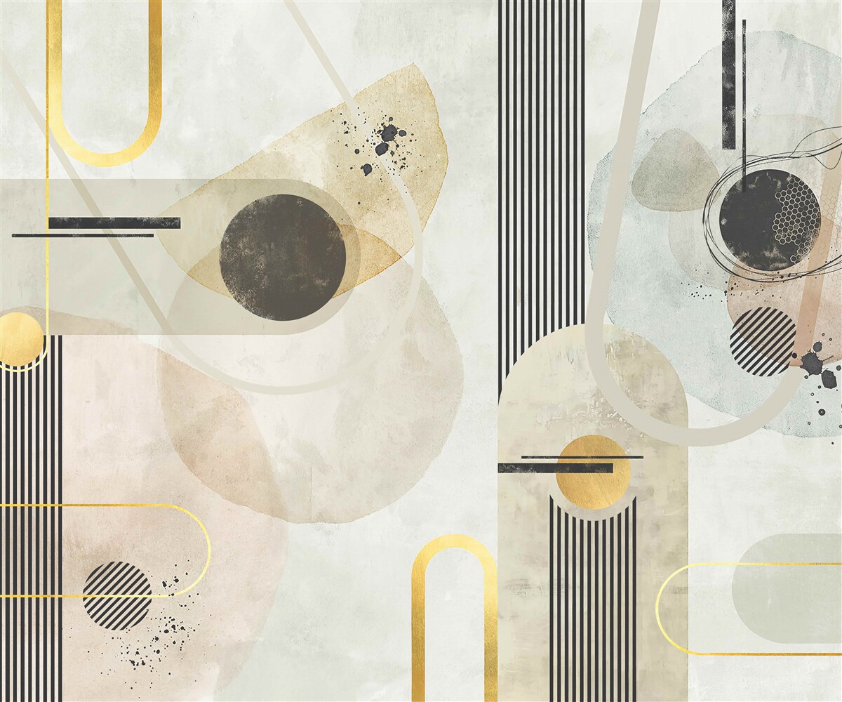 Papier peint formes et lignes abstraites verticales