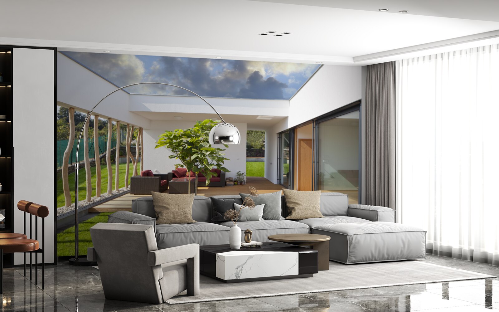Papier peint modernisation de l'aménagement intérieur d'une maison privée