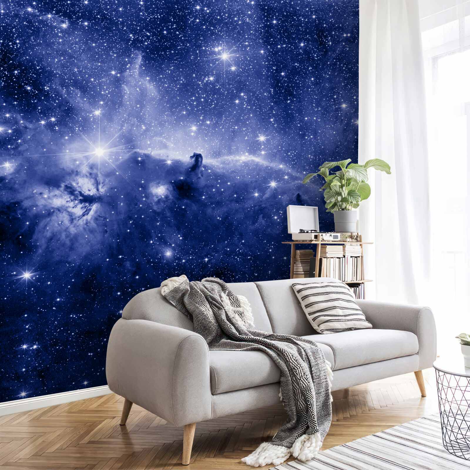 Papier peint une nuit remplie d'étoiles cosmiques