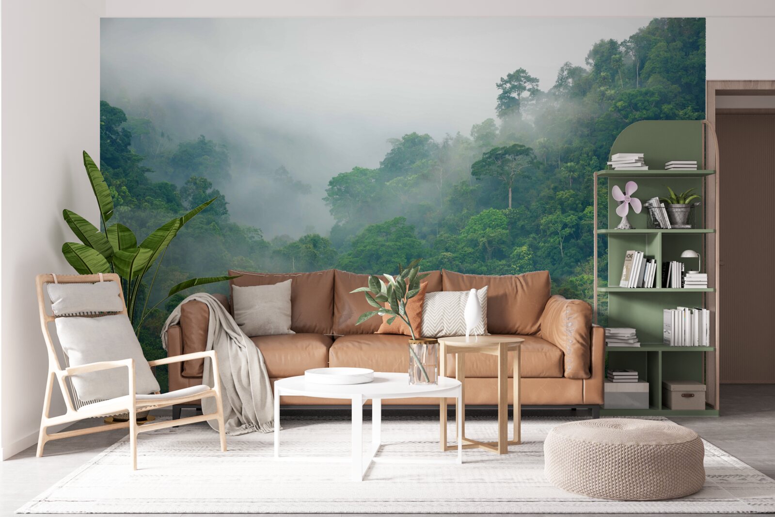 Papier peint brouillard dans les montagnes tropicales