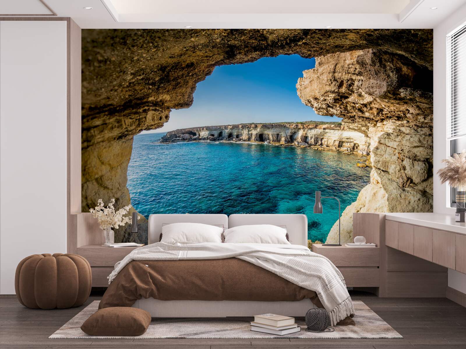 Papier peint grottes sous l'eau à Chypre