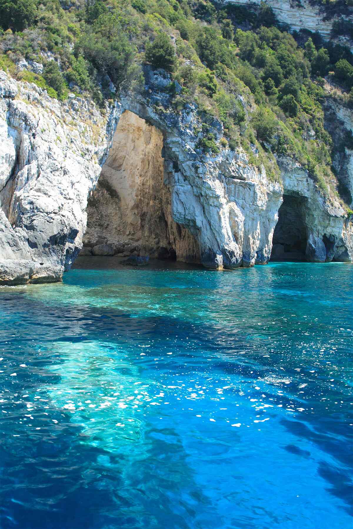 Papier peint grottes marines