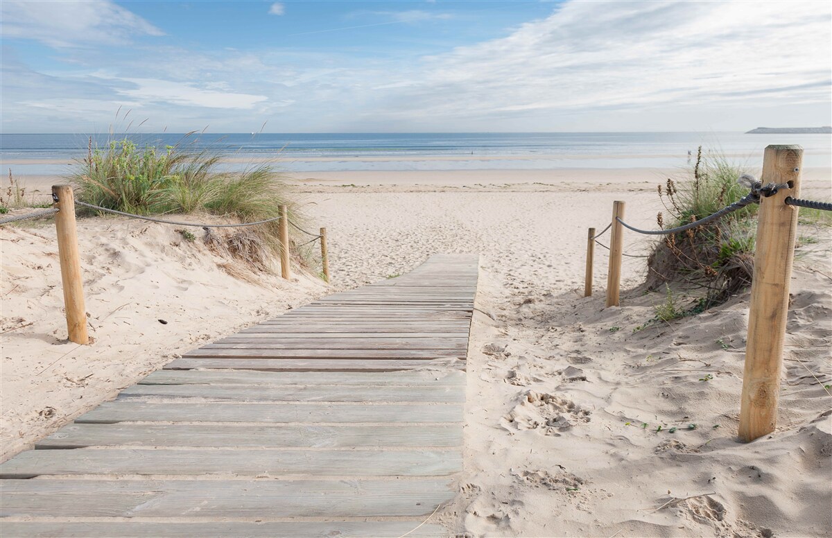 Papier peint Chemin de sable menant à l'océan