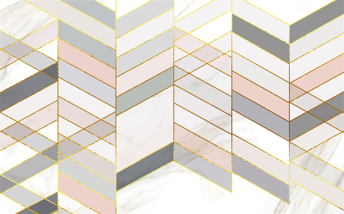 Papier peint lignes pastel disposées en diagonale
