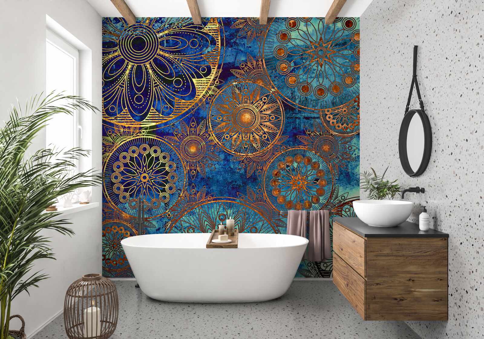 Papier peint peintures abstraites en hindi