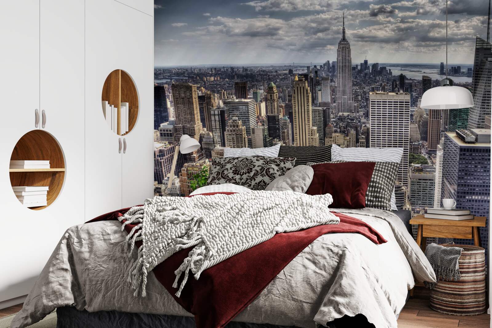 Papier peint new york attend que la pluie arrive