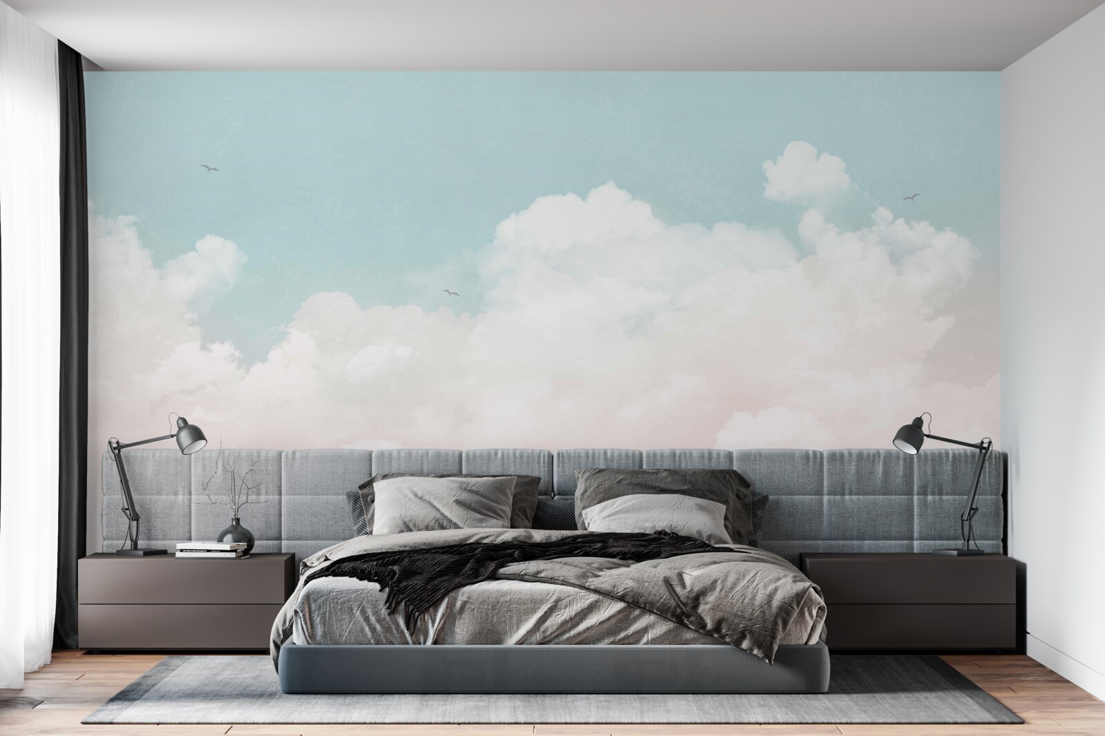 Papier peint d'épais nuages laiteux