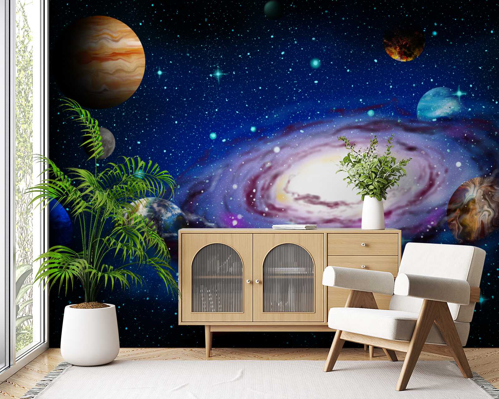 Papier peint constellations de notre univers