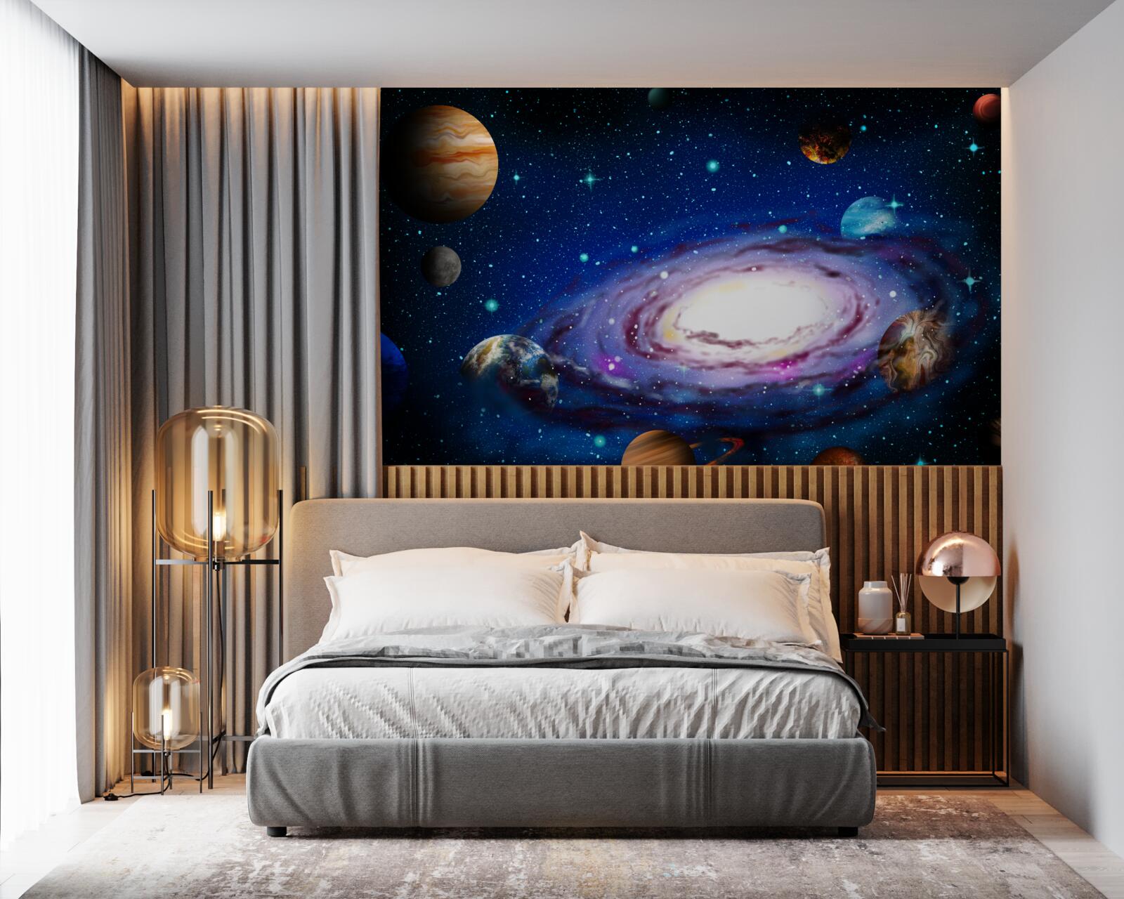 Papier peint constellations de notre univers