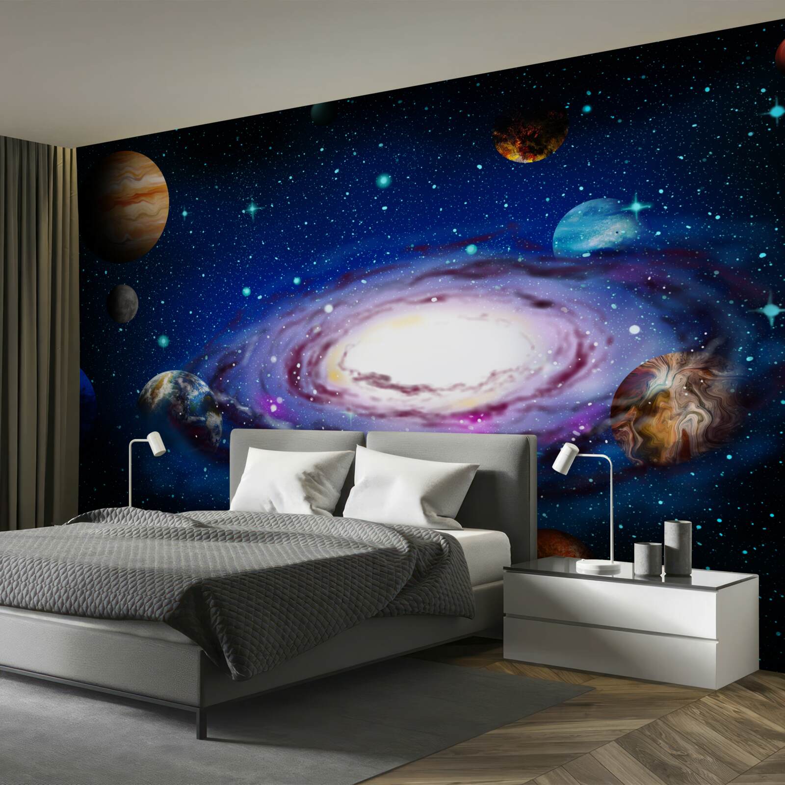 Papier peint constellations de notre univers