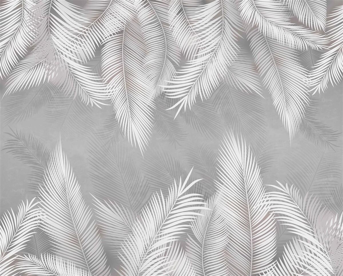 Papier peint reflet des plumes blanches dans l'eau