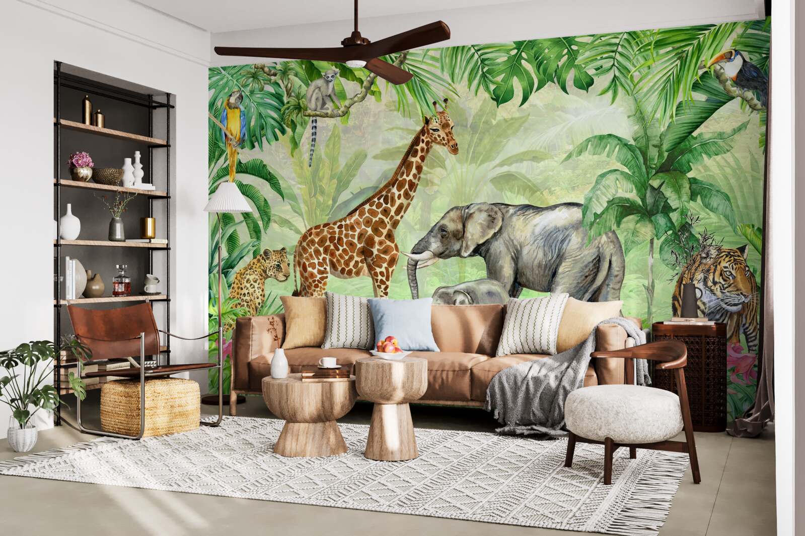 Papier peint Les Africains en vacances