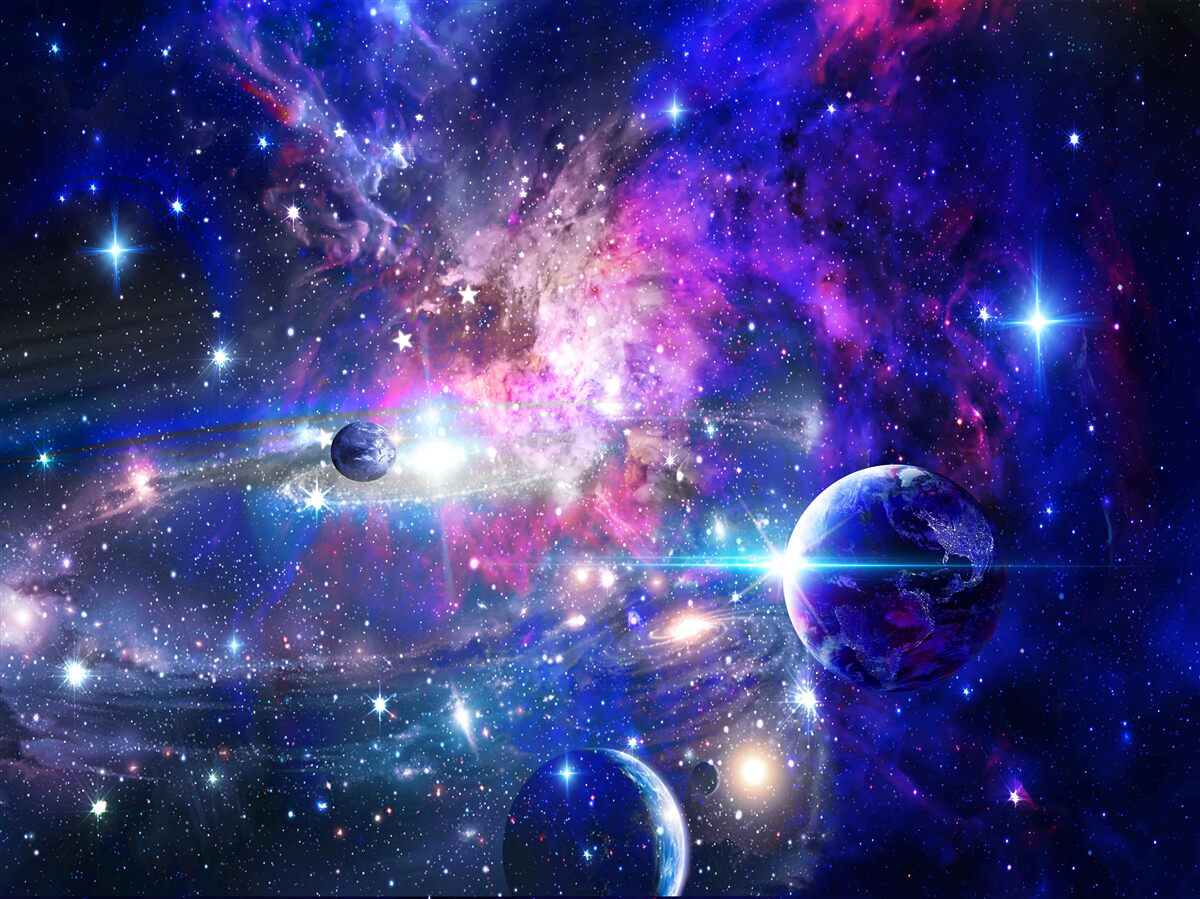 Papier peint planètes et galaxies