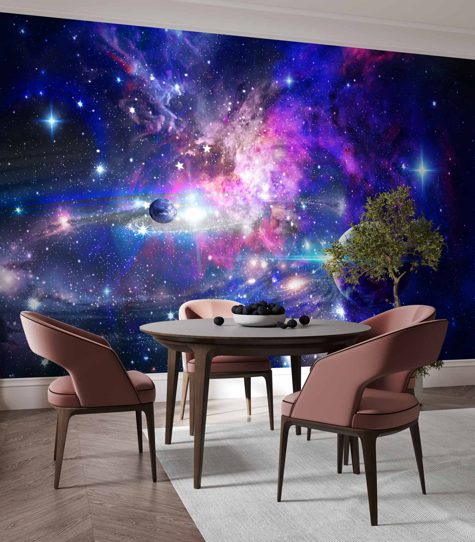 Papier peint planètes et galaxies