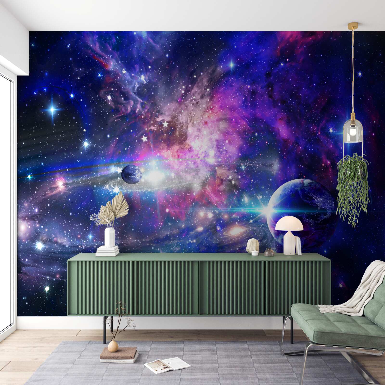 Papier peint planètes et galaxies