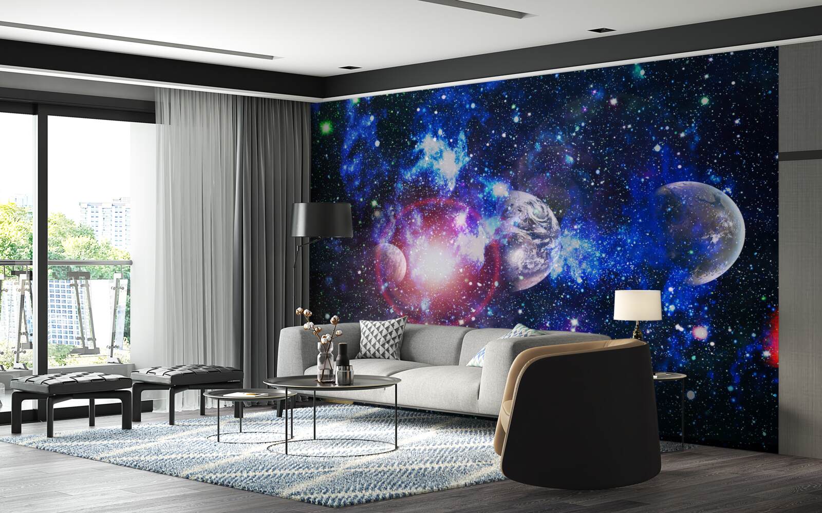 Papier peint un univers spacieux et mystérieux