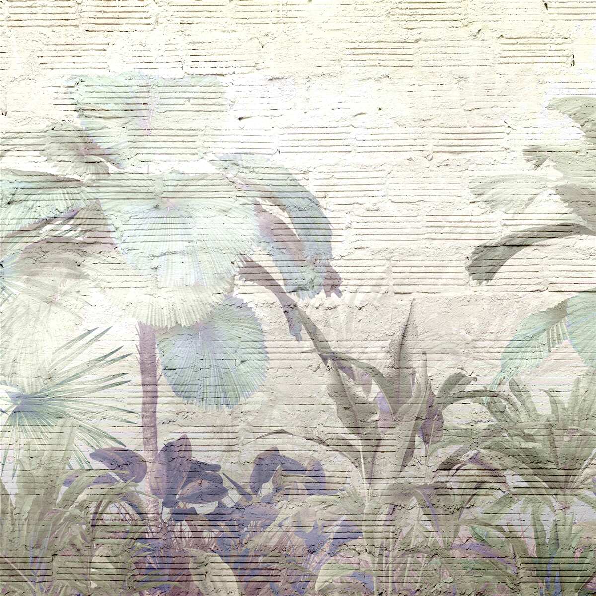 Papier peint les plantes tropicales exposées à des vents violents