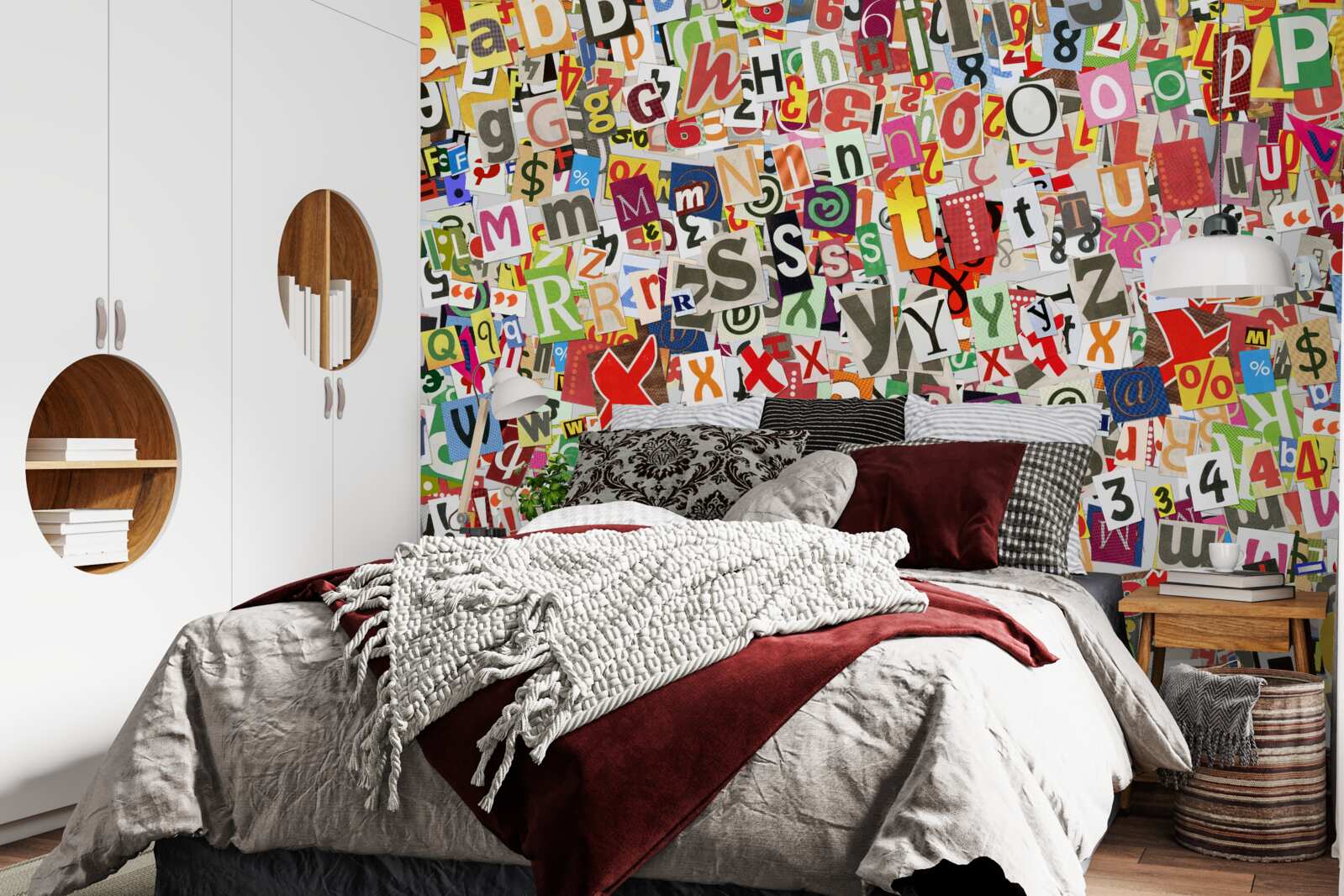 Papier peint les graffitis contiennent beaucoup de lettres et de chiffres