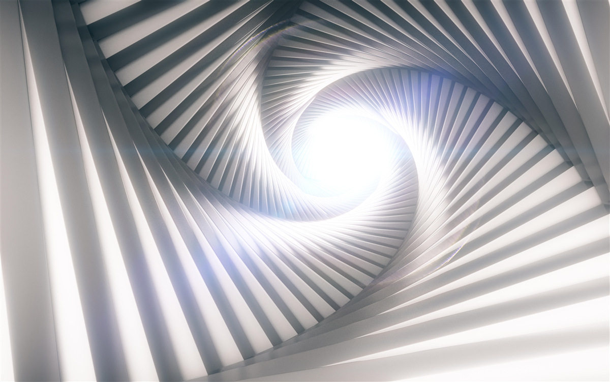 Papier peint abstraction sous la forme d'un escalier en flèche