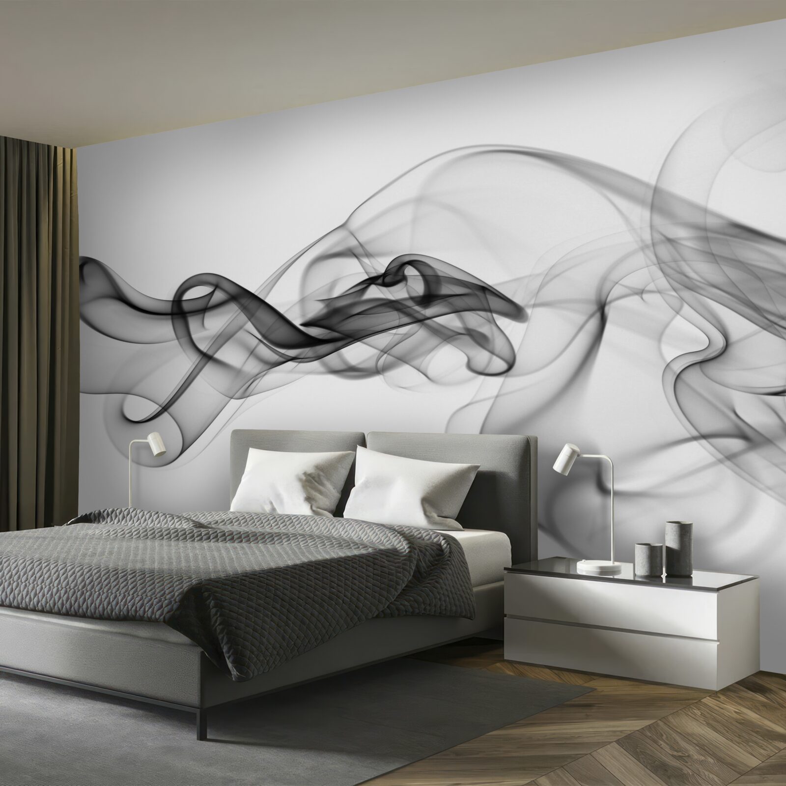 Papier peint nuage sombre sur fond clair