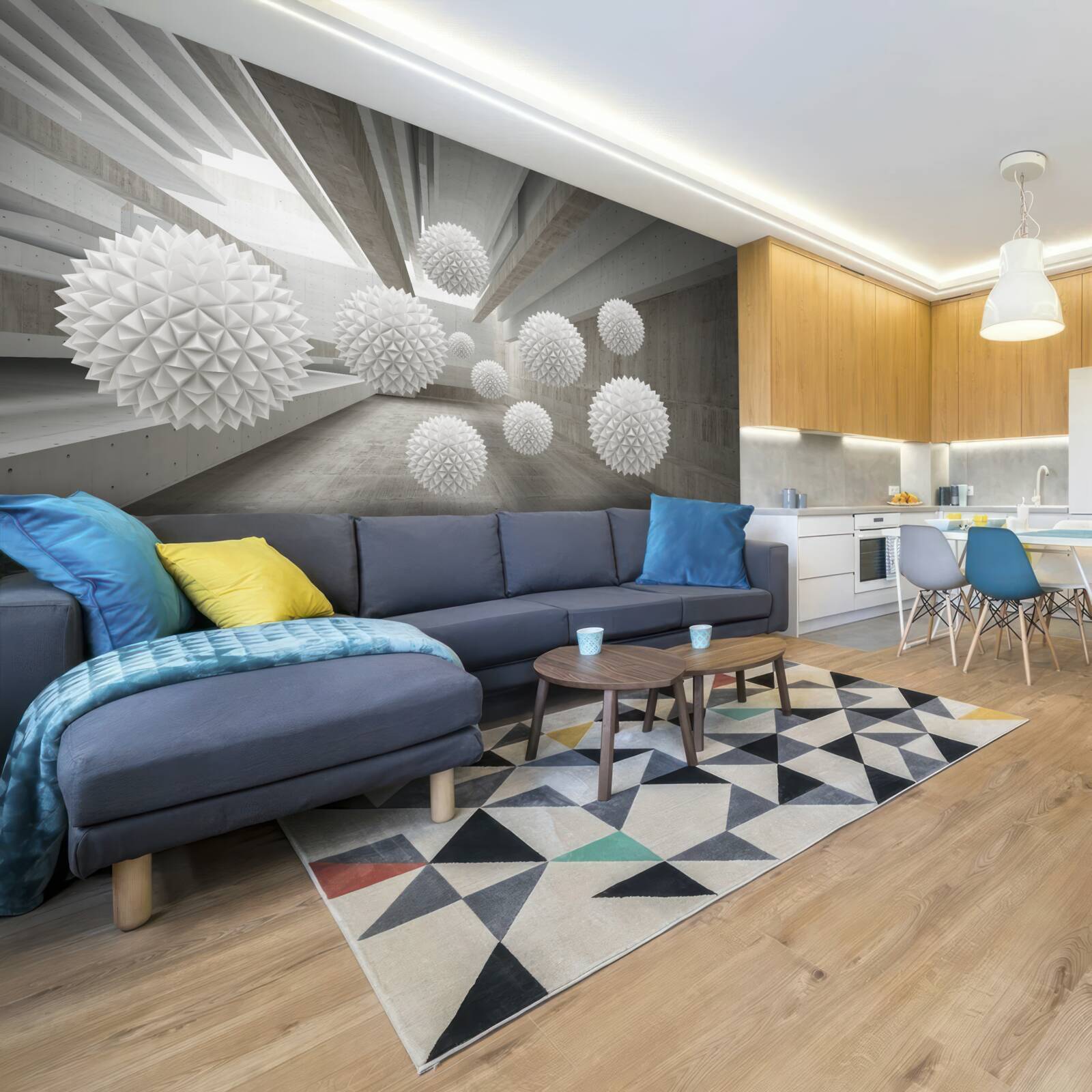 Papier peint l'infini appelle les ballons dans ses bras
