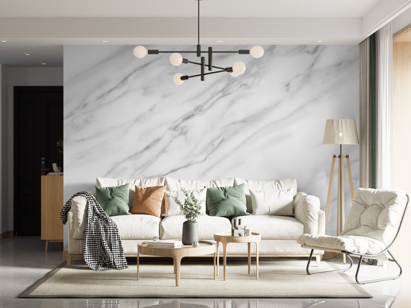 Papier peint texture fine sur pierre claire