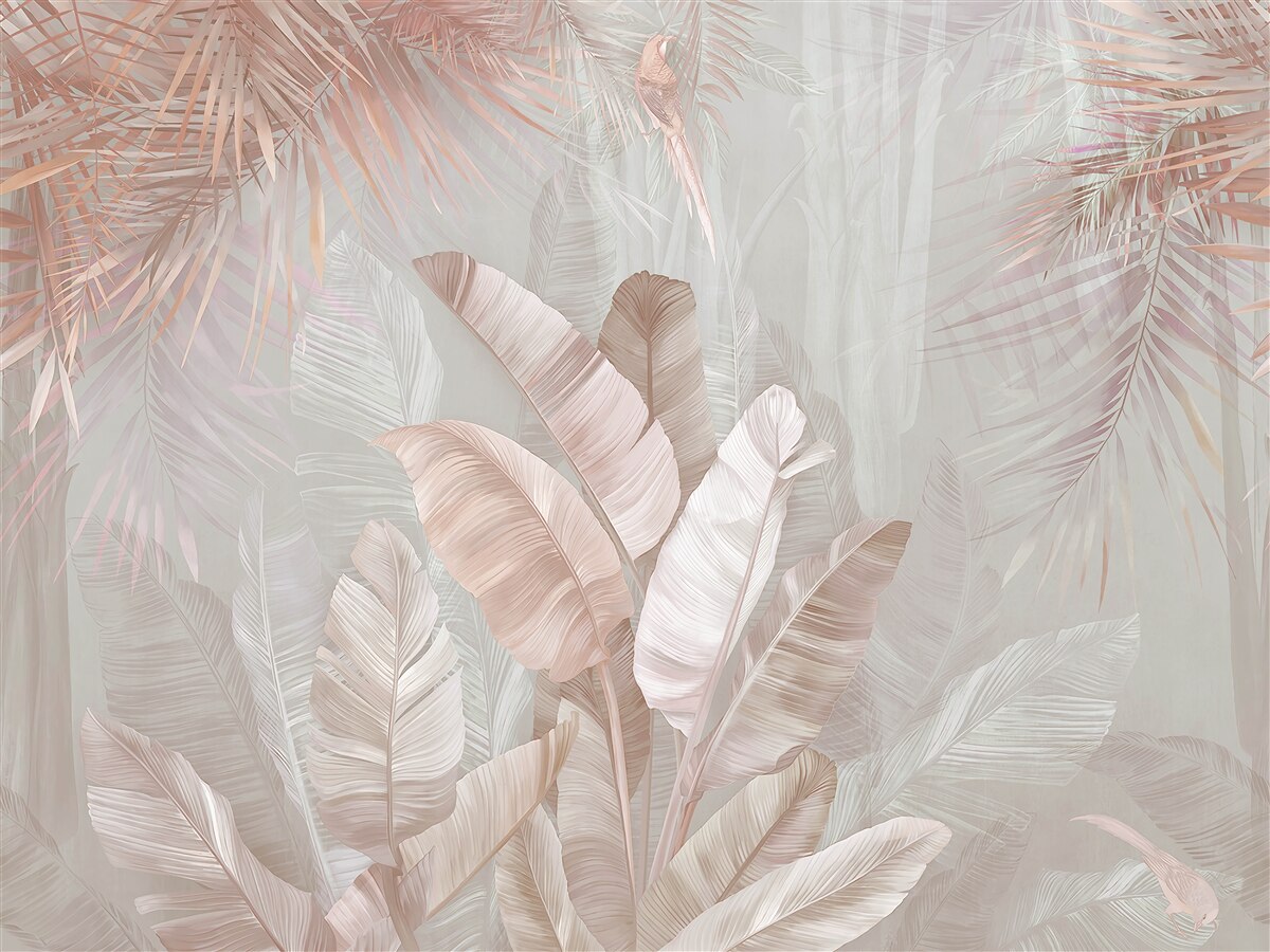 Papier peint diverses feuilles d'or