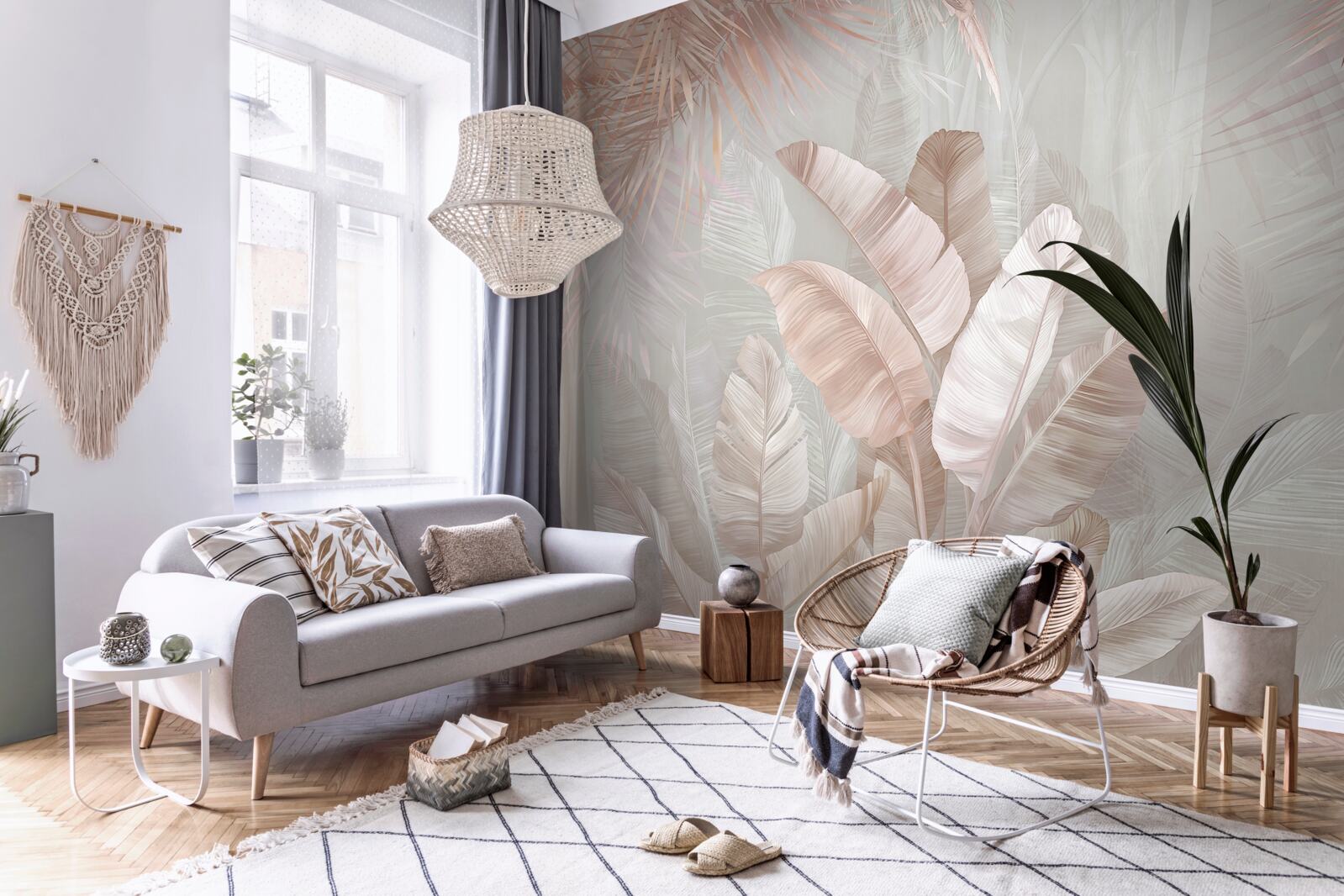 Papier peint diverses feuilles d'or