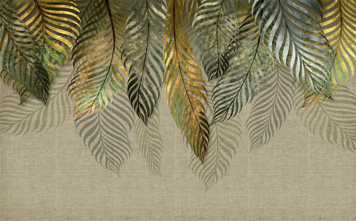 Papier peint les plumes mentent