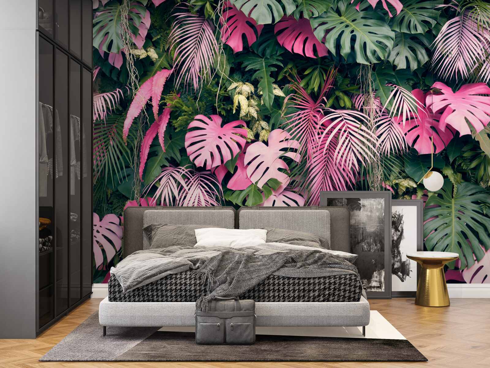 Papier peint explosion de la flore tropicale