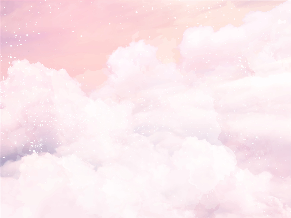Papier peint la douceur des nuages roses et blancs