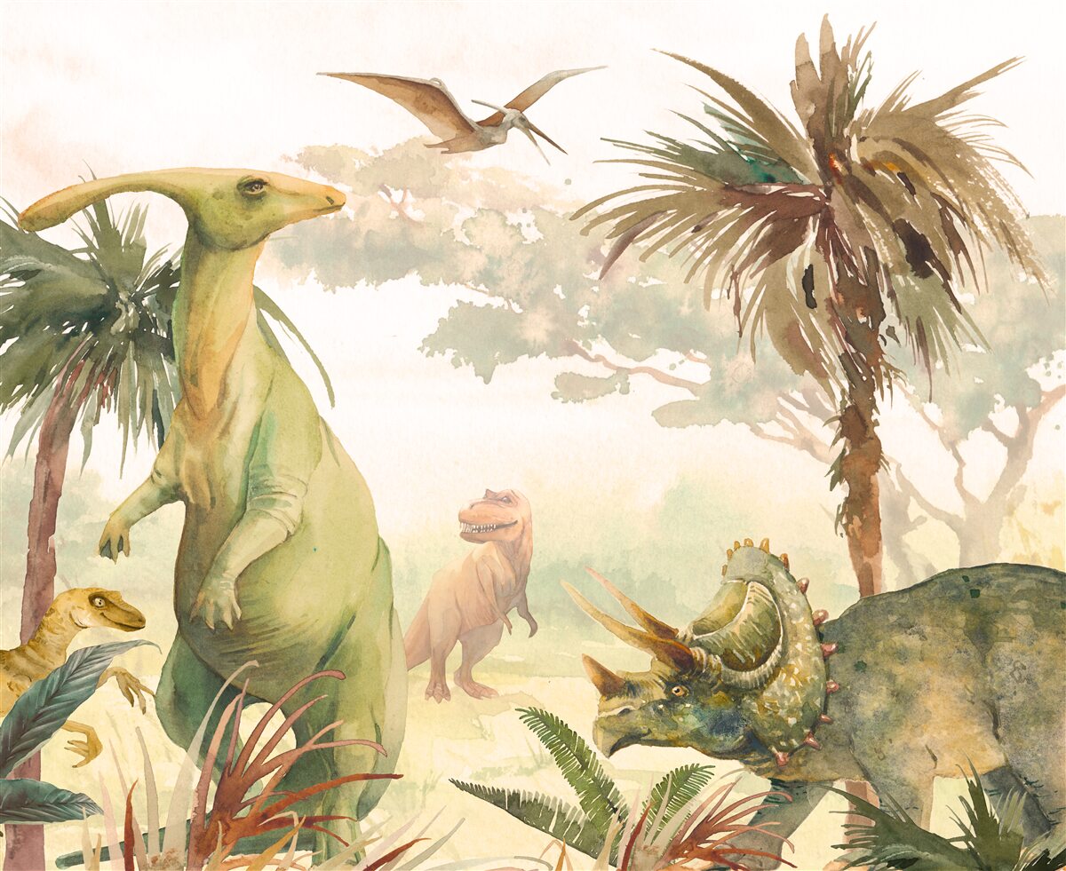 Papier peint l'univers des lézards anciens