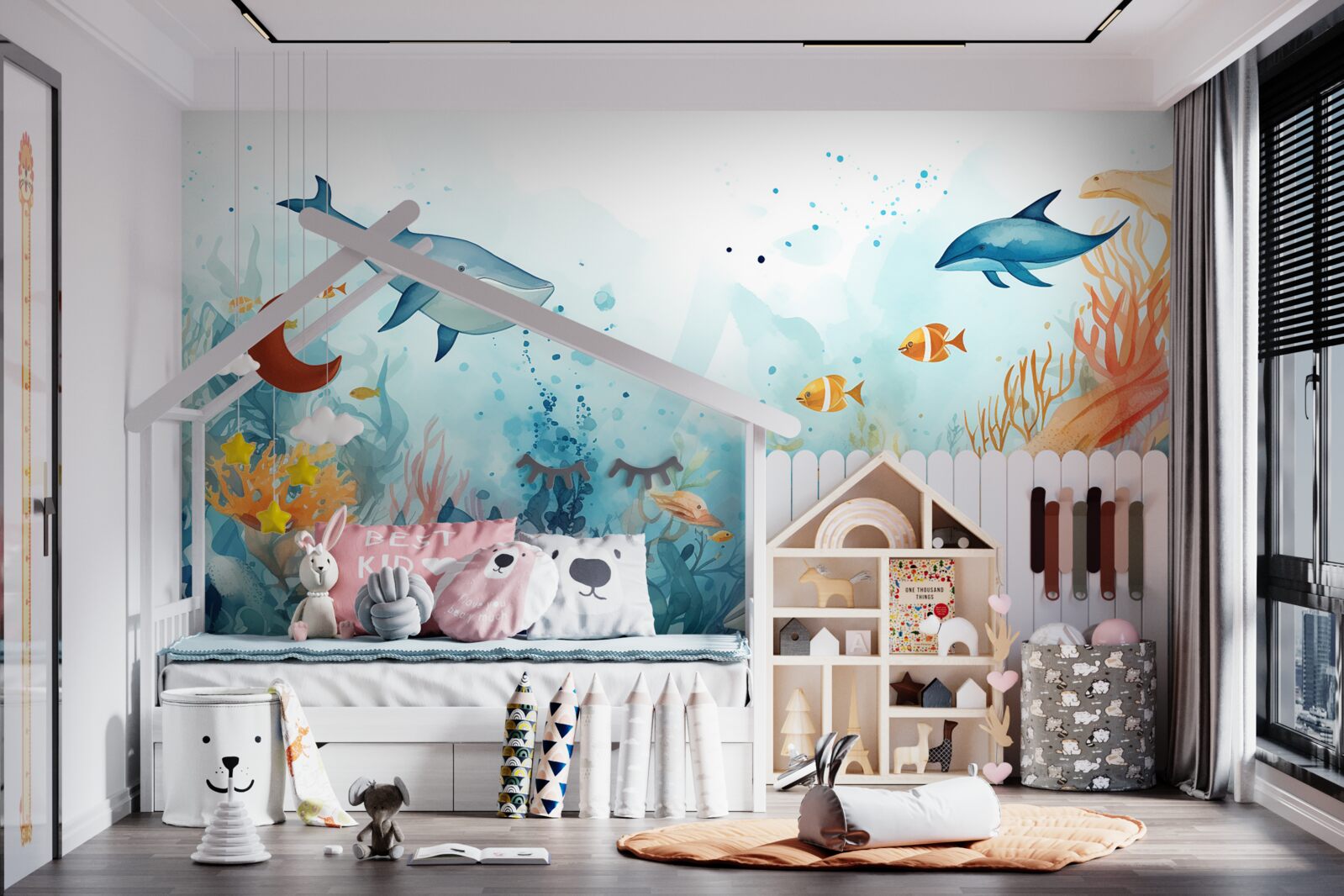 Papier peint l'univers sous-marin mystérieux