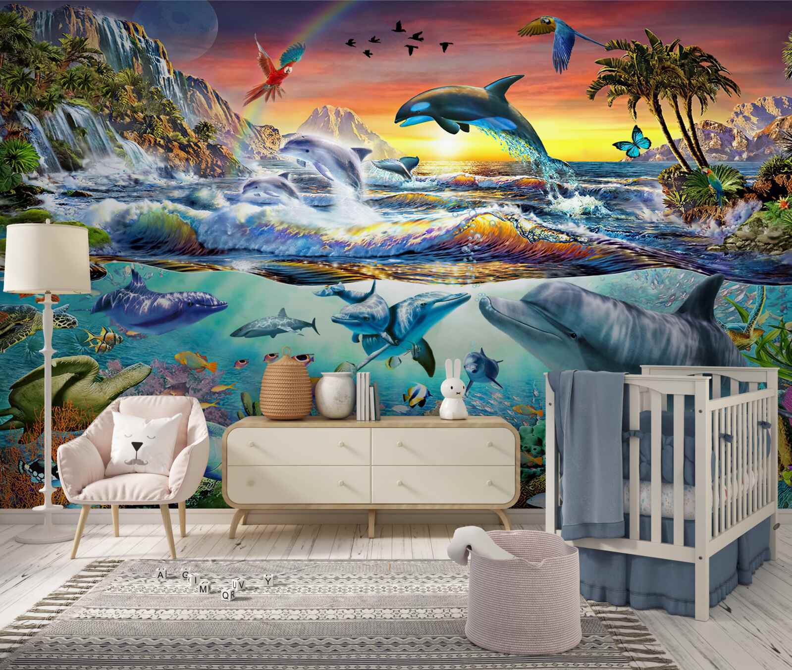 Papier peint baie du paradis