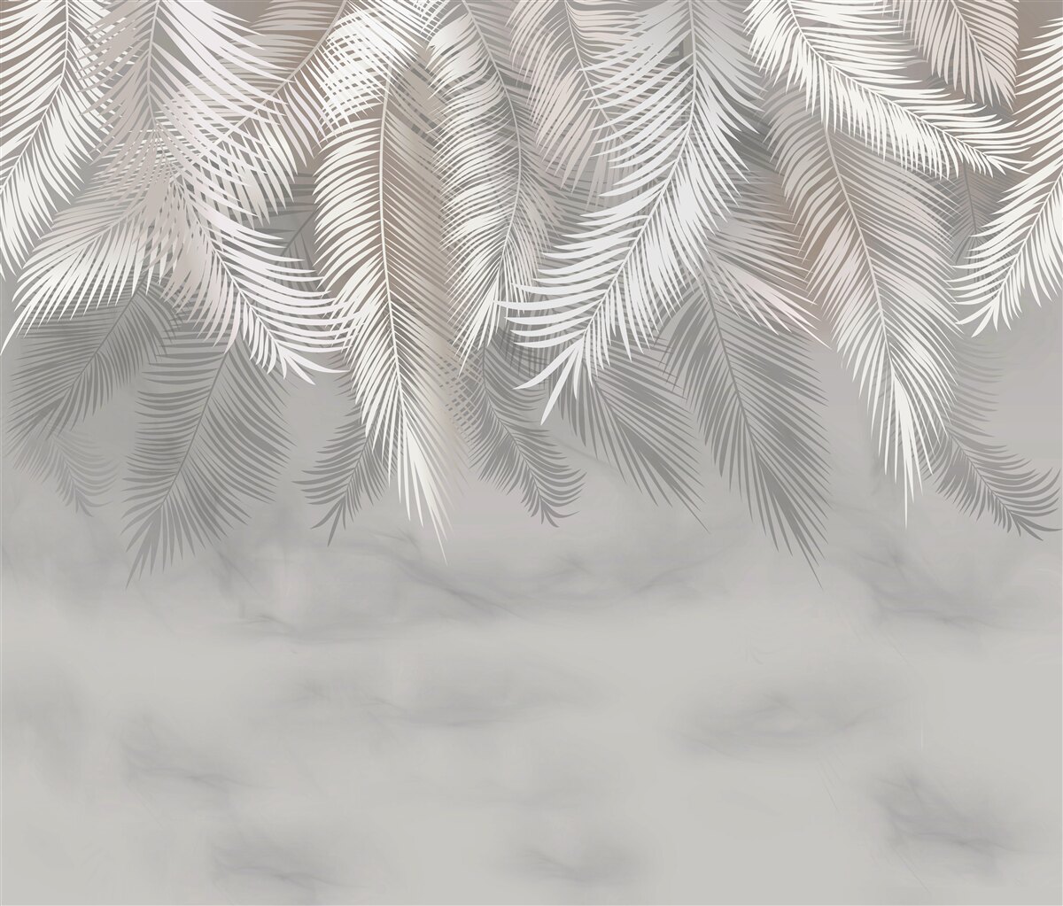 Papier peint plumes douces et légères