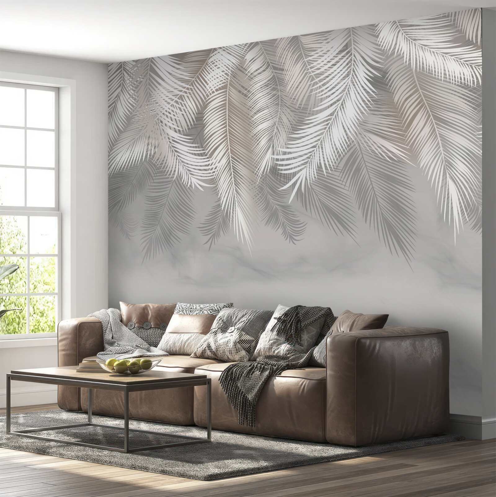 Papier peint plumes douces et légères