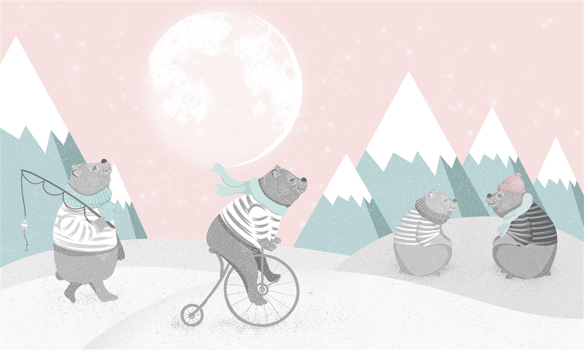 Papier peint ours de montagne