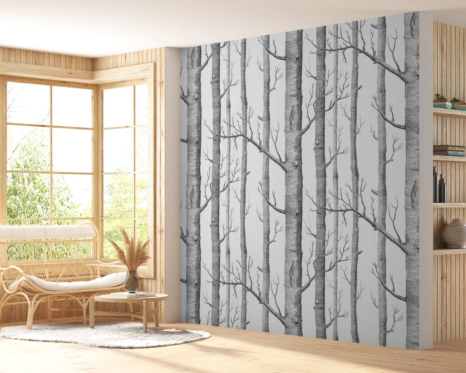 Papier peint arbres sans feuilles