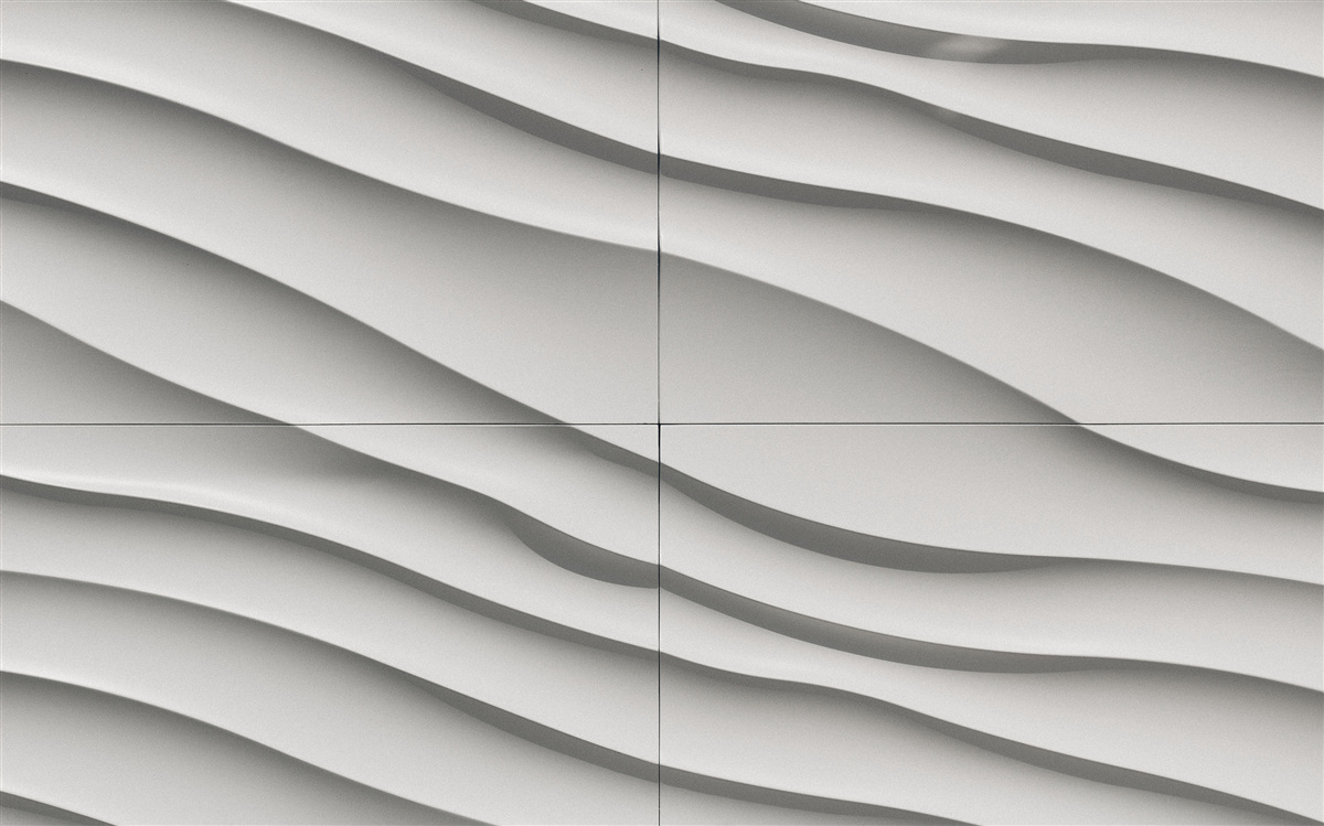 Papier peint les vagues sont bleues et lisses