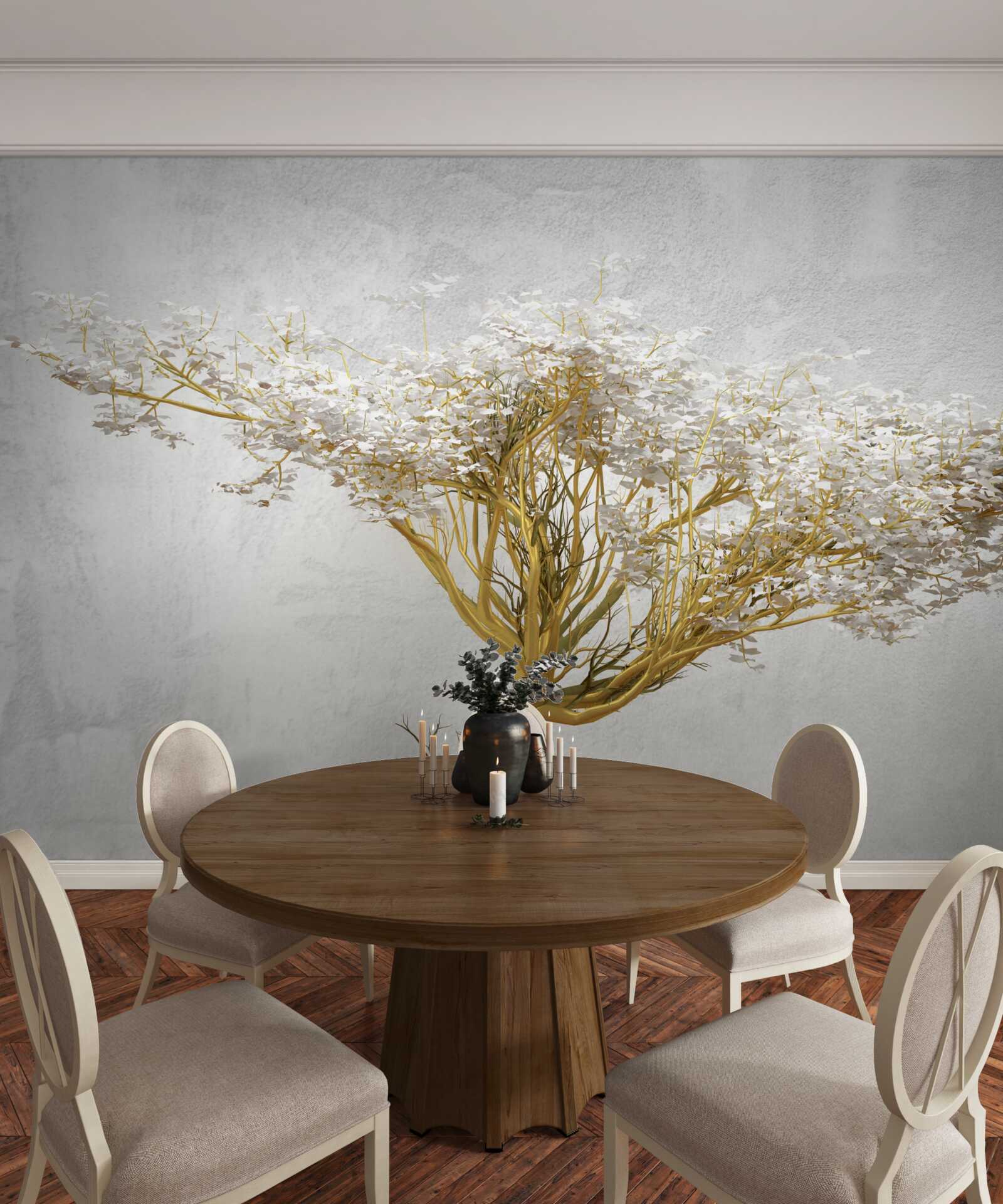 Papier peint un arbre fascinant en pleine floraison